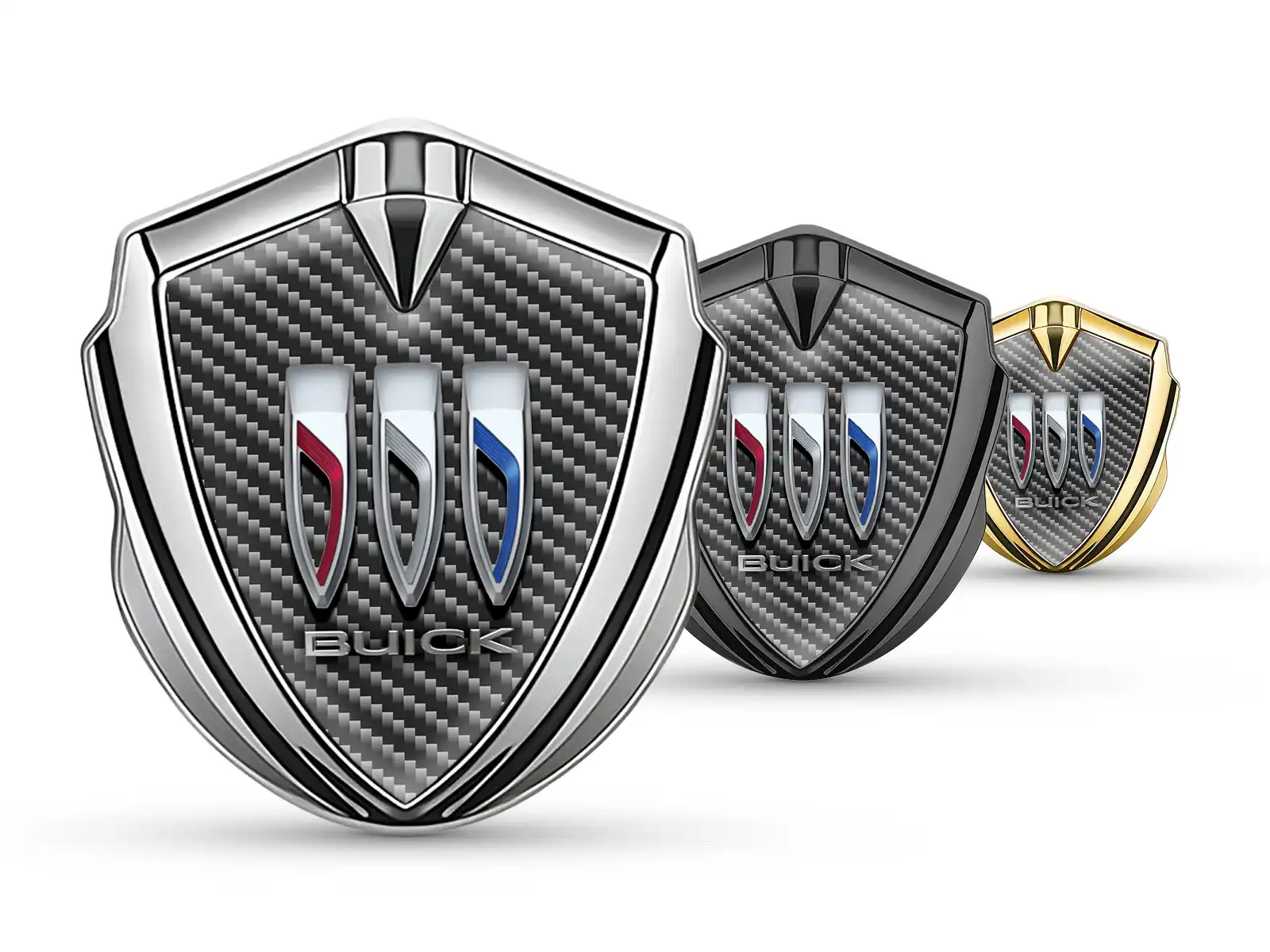 Buick Silicone Emblema Badge Durevole Tocco Premium